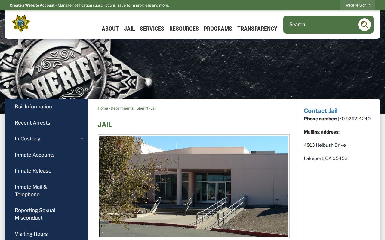 Lake County jail booking and arrest record overview